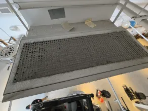 A very clogged supply vent.